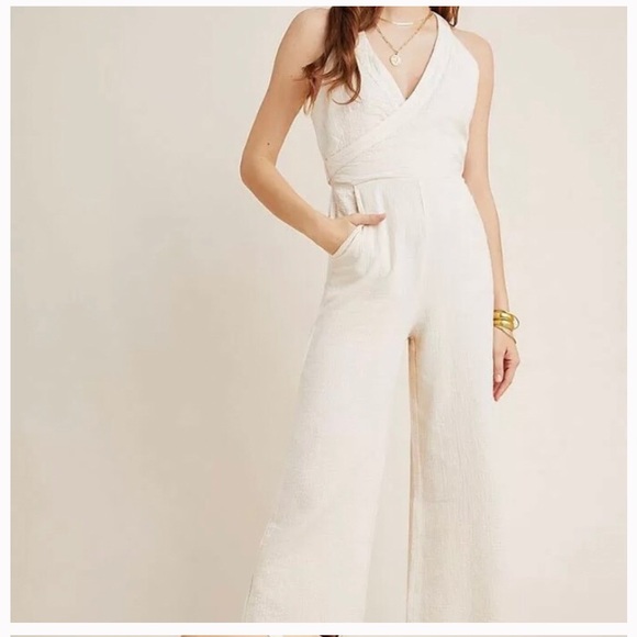 Anthropologie Pants - 🥳HP🎉 Anthro Jumpsuit with Pockets! NWT Sz 12